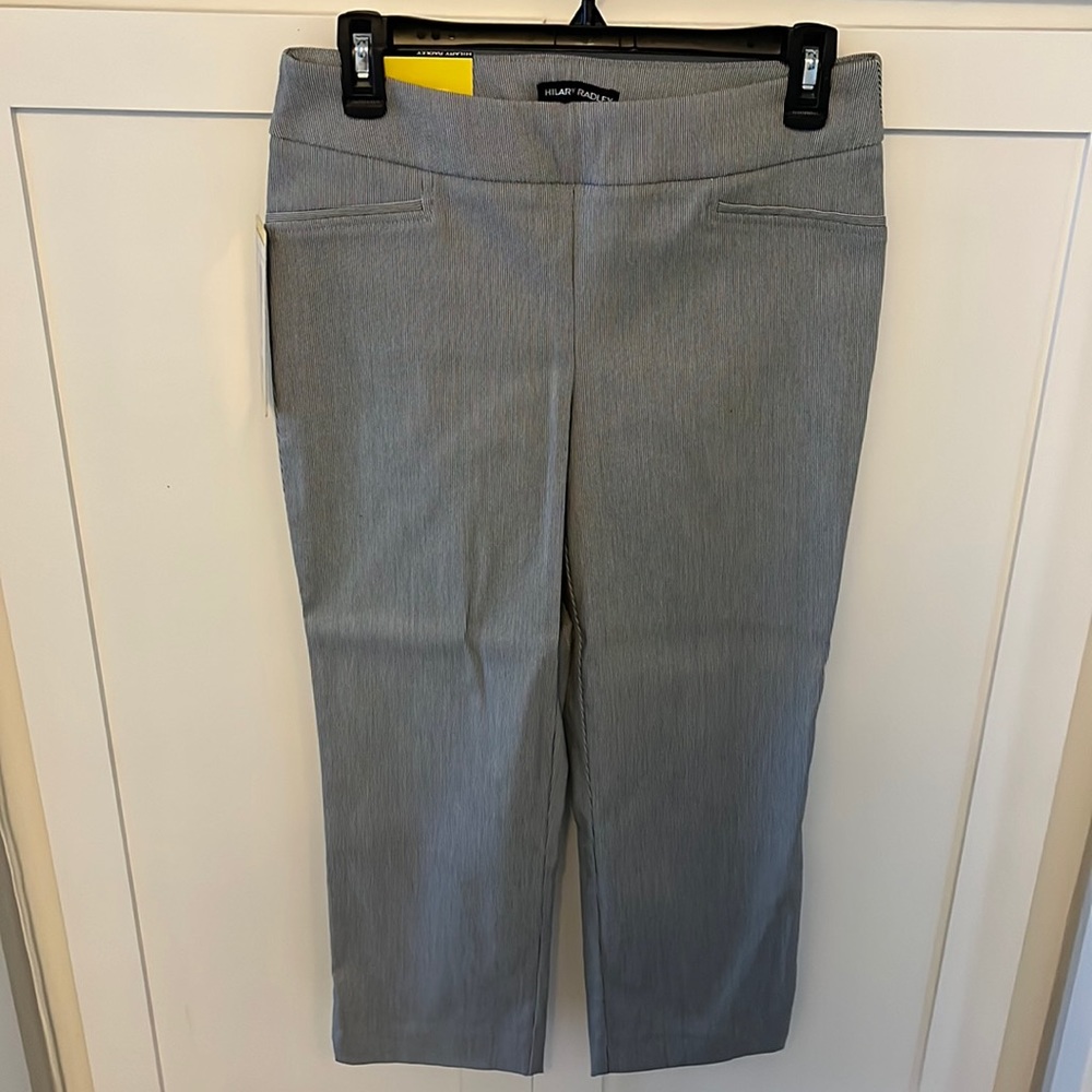 NWT pinstripe cropped pants
